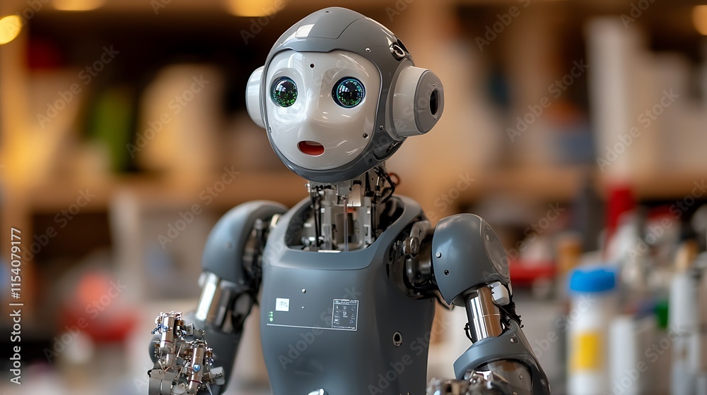 Advanced humanoid robot displays expressive features Advanced humanoid robot displays expressive features