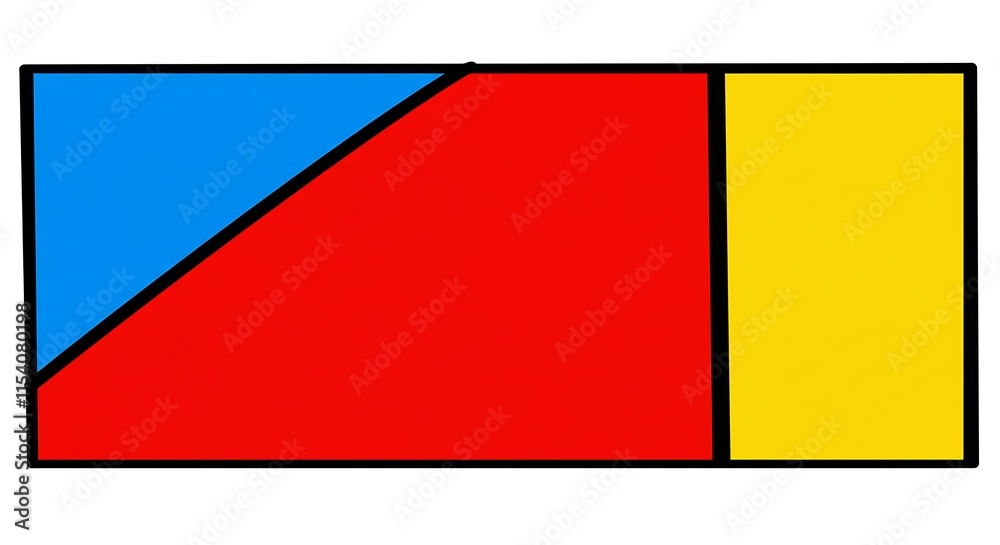 Colorful comic book style background with blue, red, and yellow panels Colorful comic book style background with blue, red, and yellow panels