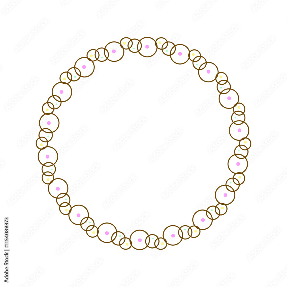frame made of spheres isolated frame made of spheres isolated