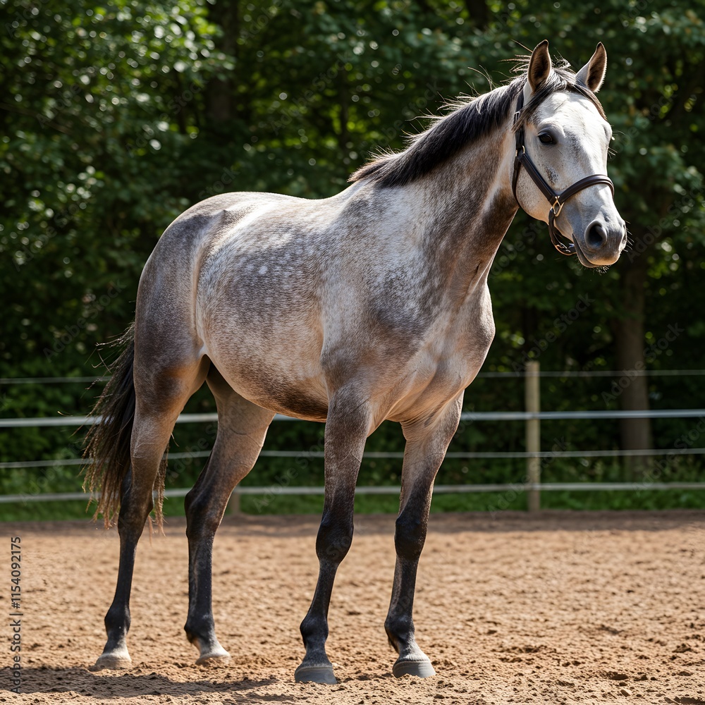 Fototapeta premium White horse