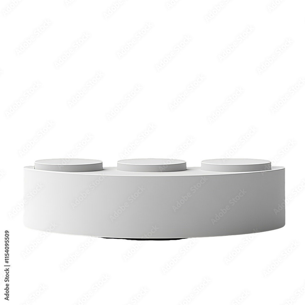 [Transparent Background PNG]Minimalist White Product Display Stand