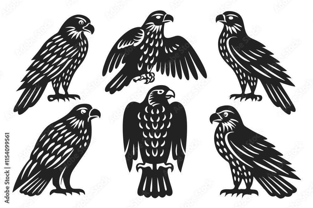 Fototapeta premium set of eagle