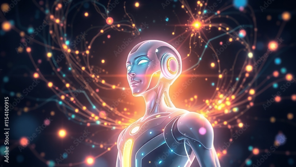 Artificial Intelligence and Machine Learning Concept