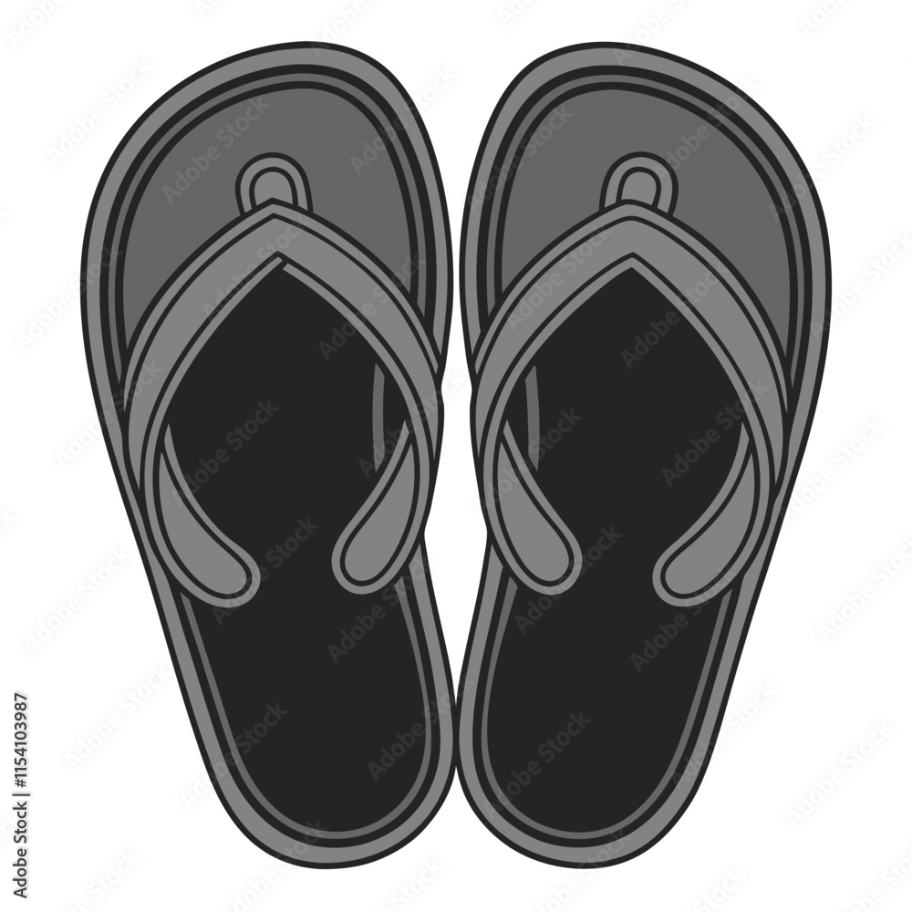 flip flops isolated on white flip flops isolated on white