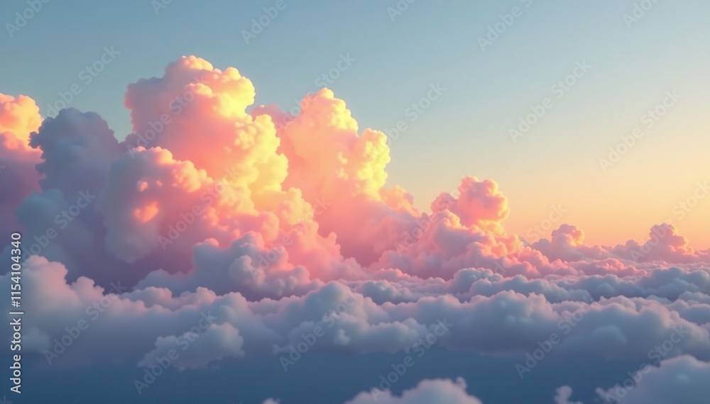 Gentle wisps of cloud drift across the golden hour sky, sky, romantic, gentle Gentle wisps of cloud drift across the golden hour sky, sky, romantic, gentle