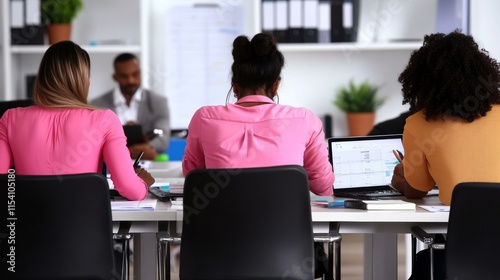 Business Meeting in Modern Office