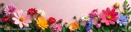 Wallpaper Mural Colorful flower arrangement on a round background, fresh, decoration, garden Torontodigital.ca