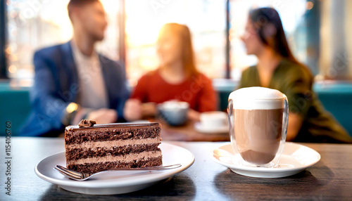 Selbstgemachter Schokoladenkuchen, Küche  photo