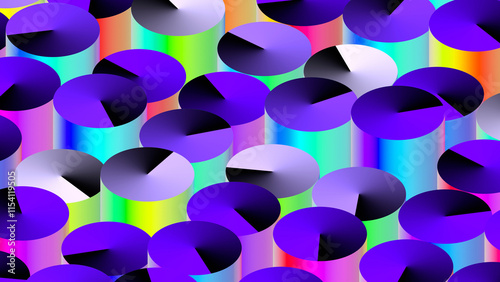Colorful Disc Shape Background