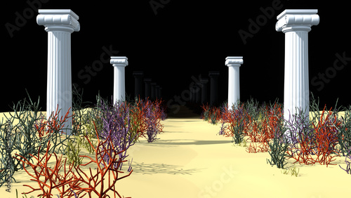 Abstract Colorful Coral Background