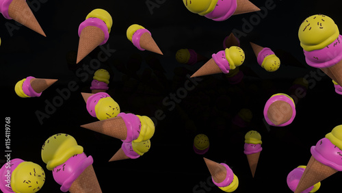 Sweet Ice cream Background