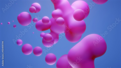 Abstract Colorful Lava Ball Background