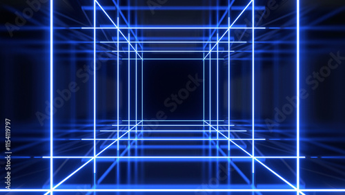 Laser Room Tunnel Background