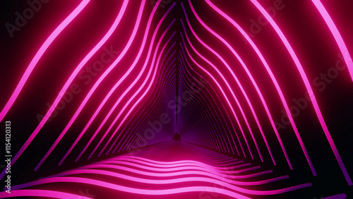 Triangle Pink Tunnel Background 
