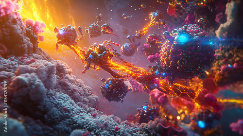 Nanotechnology Robots Repairing a Cell Membrane