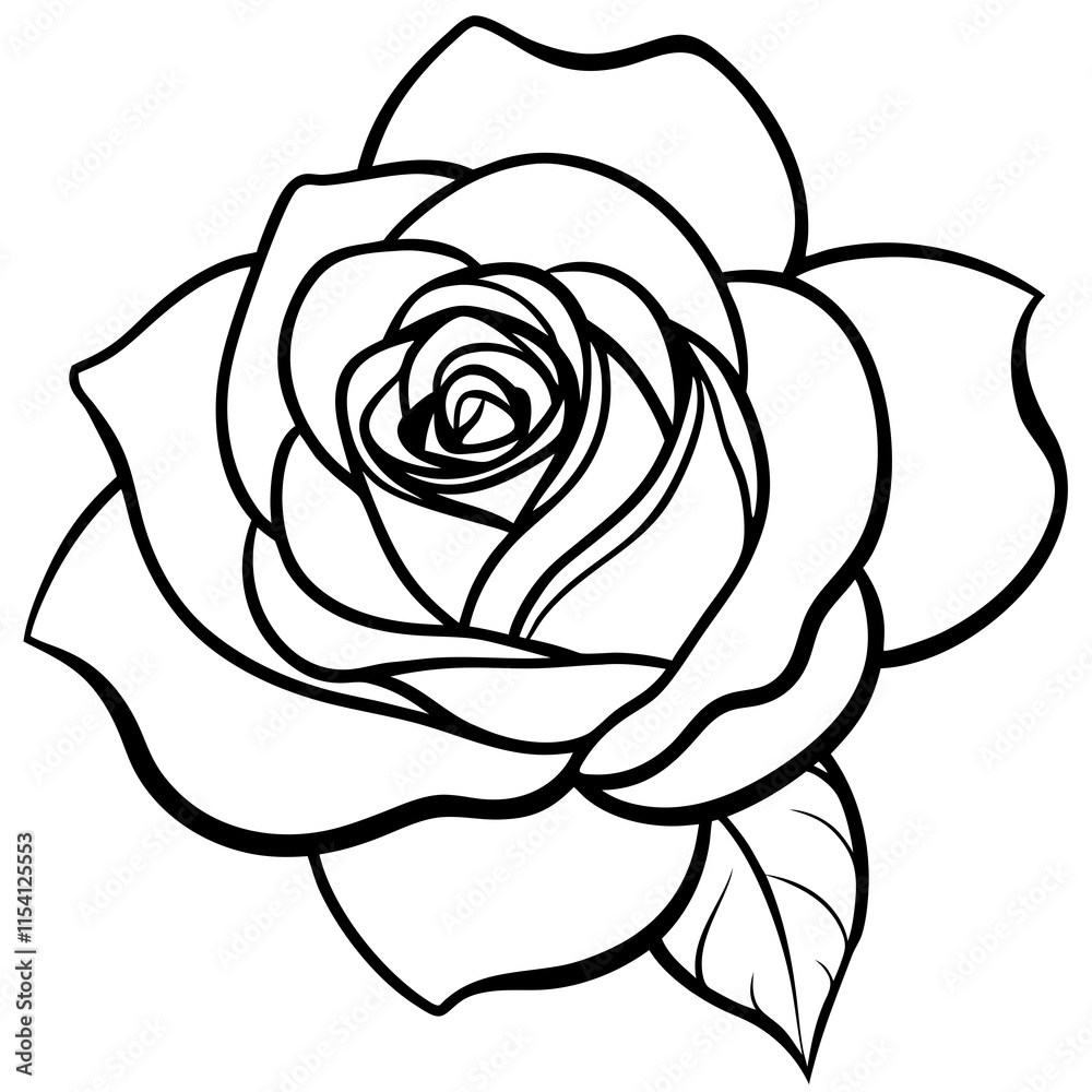 Black Rose in Full Bloom on White Canvas Black Rose in Full Bloom on White Canvas