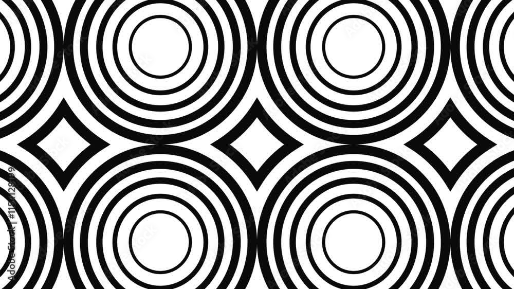 black and white seamless geometric pattern motion video. black and white seamless geometric pattern motion video.