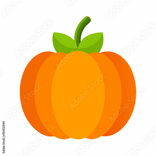 pumpkin vegetable vector icon on white background