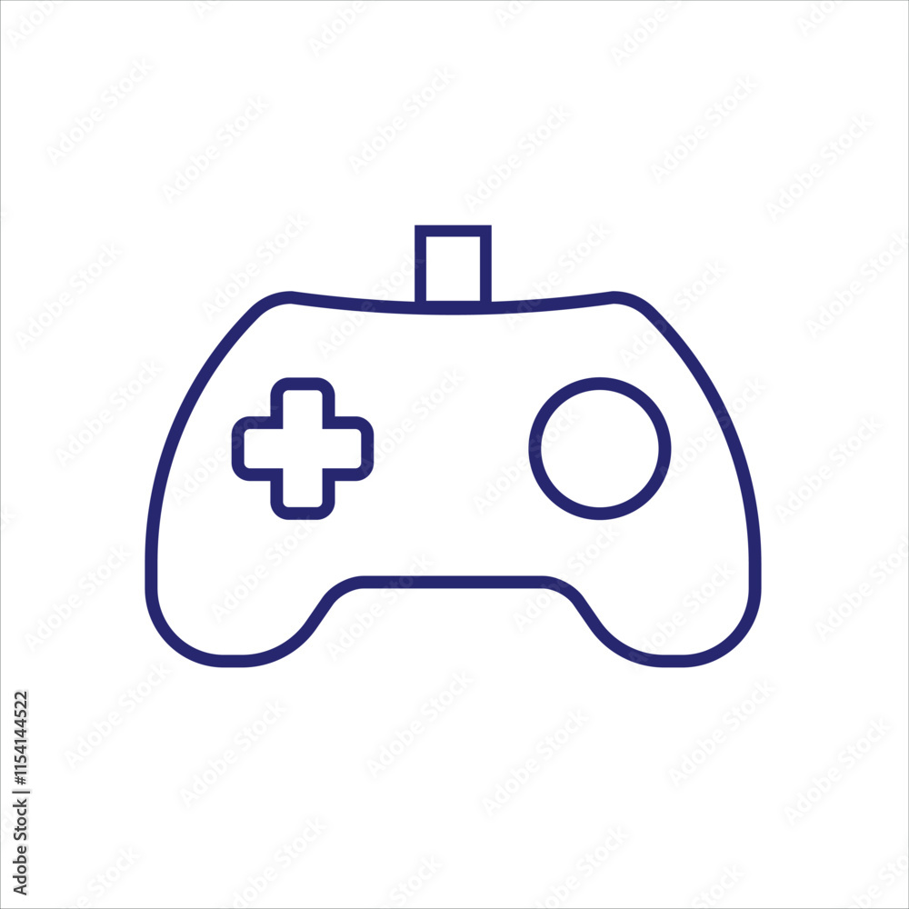 game icon. joystick. Game controller. Game console. Game board icon. Video game controller. Line design style. Vector Illustration game icon. joystick. Game controller. Game console. Game board icon. Video game controller. Line design style. Vector Illustration