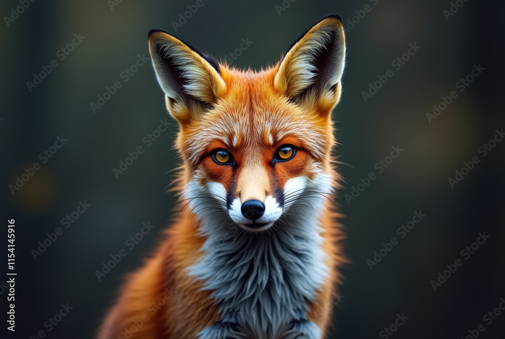 Fototapeta premium alert red fox