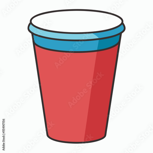 insulated cup vector icon on white background