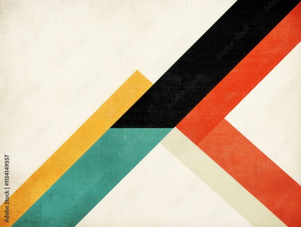 Abstract Geometric Shapes in Bold Colors on Textured Background Design Abstract Geometric Shapes in Bold Colors on Textured Background Design