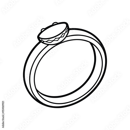 wedding ring silhouette vector