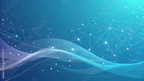 light blue and pink digital background with network nodes or dots 