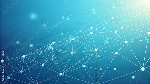 light blue digital background with connected nodes