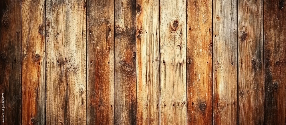 Fototapeta premium Warm rustic wooden backdrop with vintage charm perfect for abstract designs and versatile background applications in creative projects