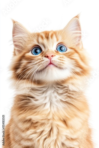 Orange Cat with Blue Eyes