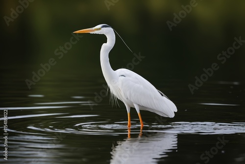 araffe standing in the water with a long beak photo