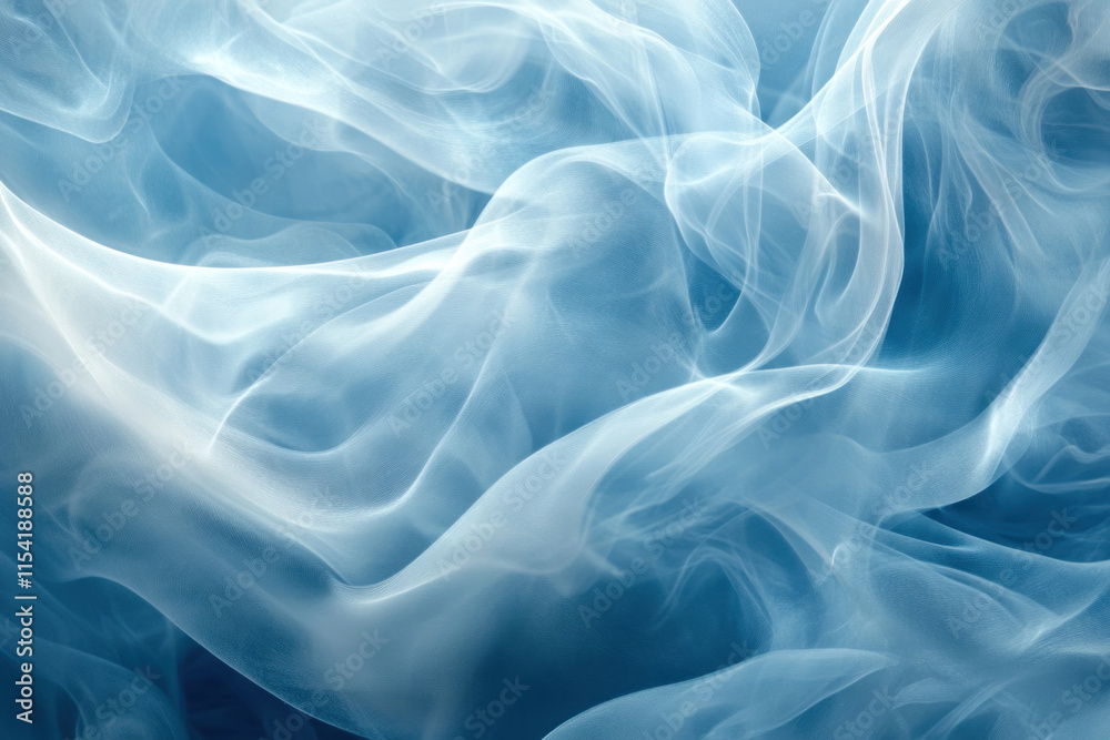 Blue smoke swirls dance against a dark background, creating an ethereal and mystical atmosphere. Blue smoke swirls dance against a dark background, creating an ethereal and mystical atmosphere.