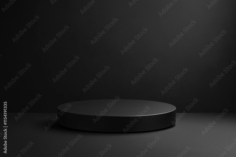 Black Round Object in Dark Room