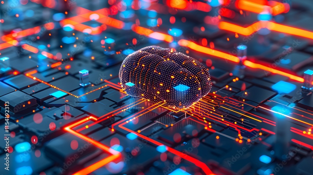 Fototapeta premium Global network connection covering earth with link of innovative perception . Concept of international trading and digital investment, 5G global wireless connection and future of internet of things .