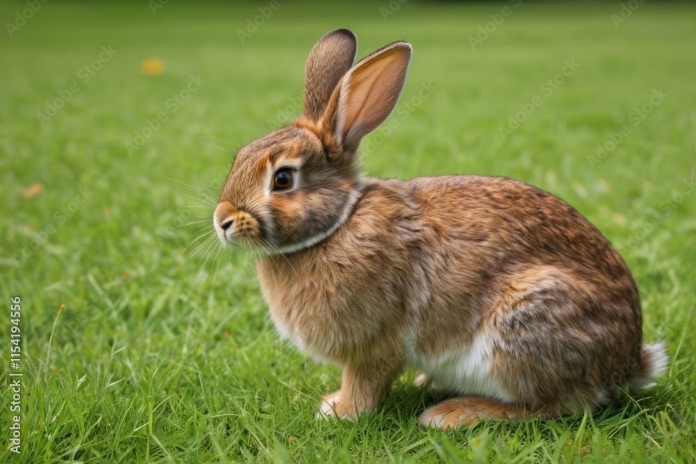 there is a rabbit that is sitting in the grass there is a rabbit that is sitting in the grass