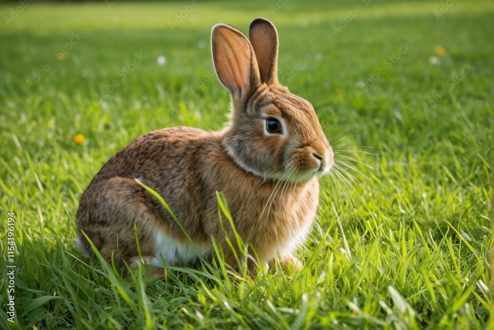 there is a rabbit that is sitting in the grass there is a rabbit that is sitting in the grass