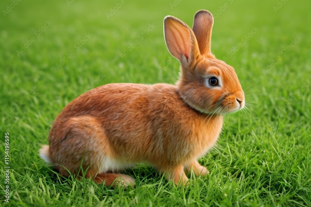 there is a rabbit that is sitting in the grass there is a rabbit that is sitting in the grass