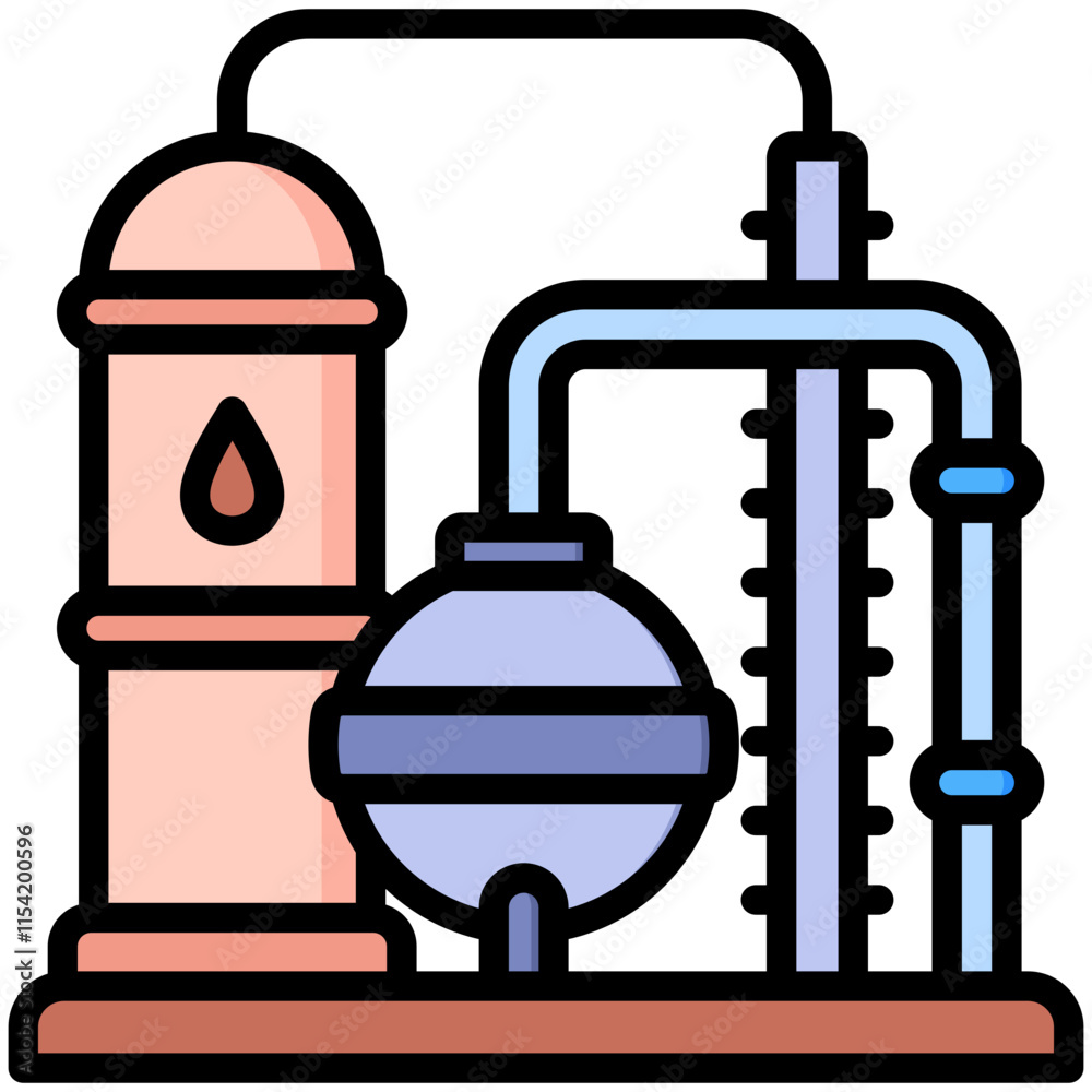 Obraz premium Refinery Icon