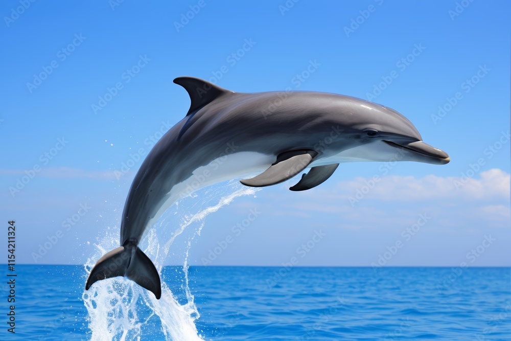 Fototapeta premium dolphin jumping out of the water