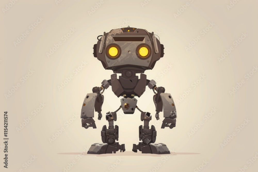T-shirt design of a cyberpunk android, metallic, sleek, robotic, with a glowing core T-shirt design of a cyberpunk android, metallic, sleek, robotic, with a glowing core