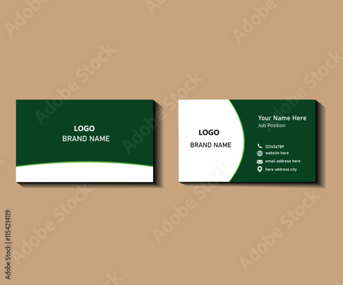Modern Business Card, Creative and Clean Business Card Template