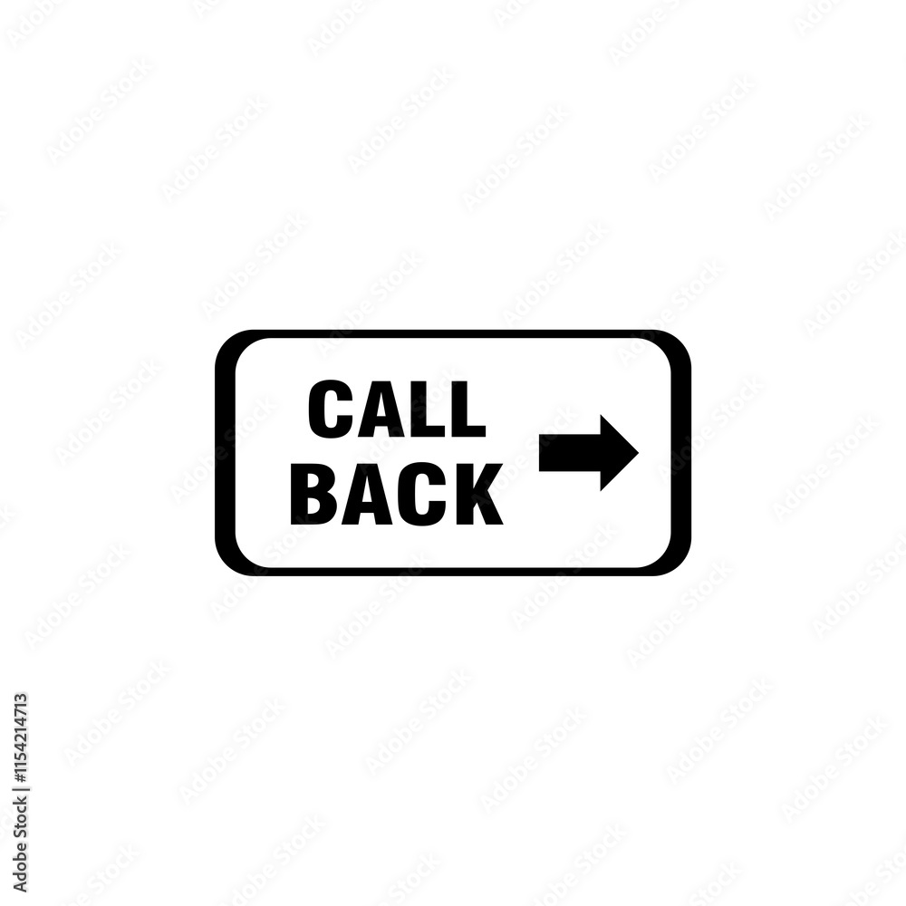 We will call you back, call back icon isolated on white background. We will call you back, call back icon isolated on white background.