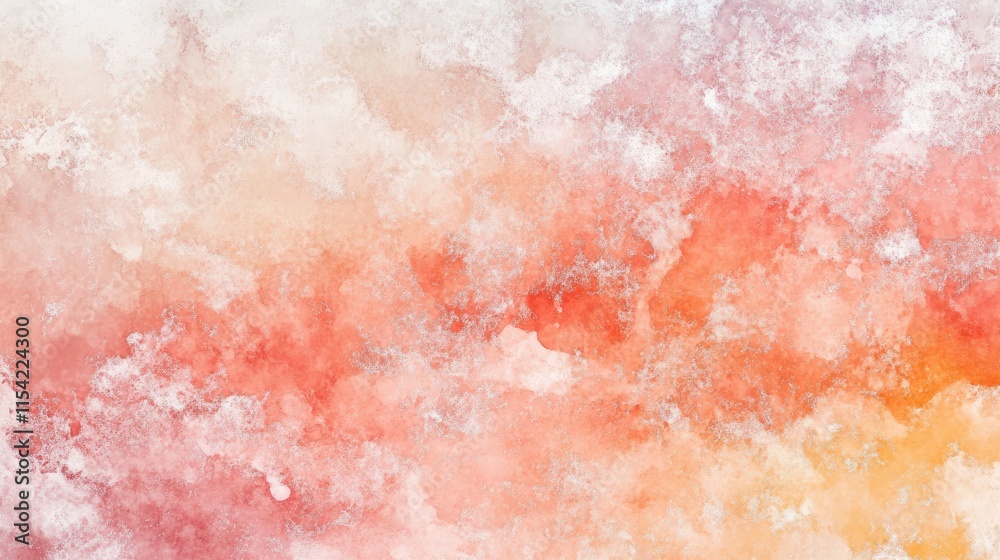 Obraz premium Abstract Watercolor Background with Red and Orange Shades
