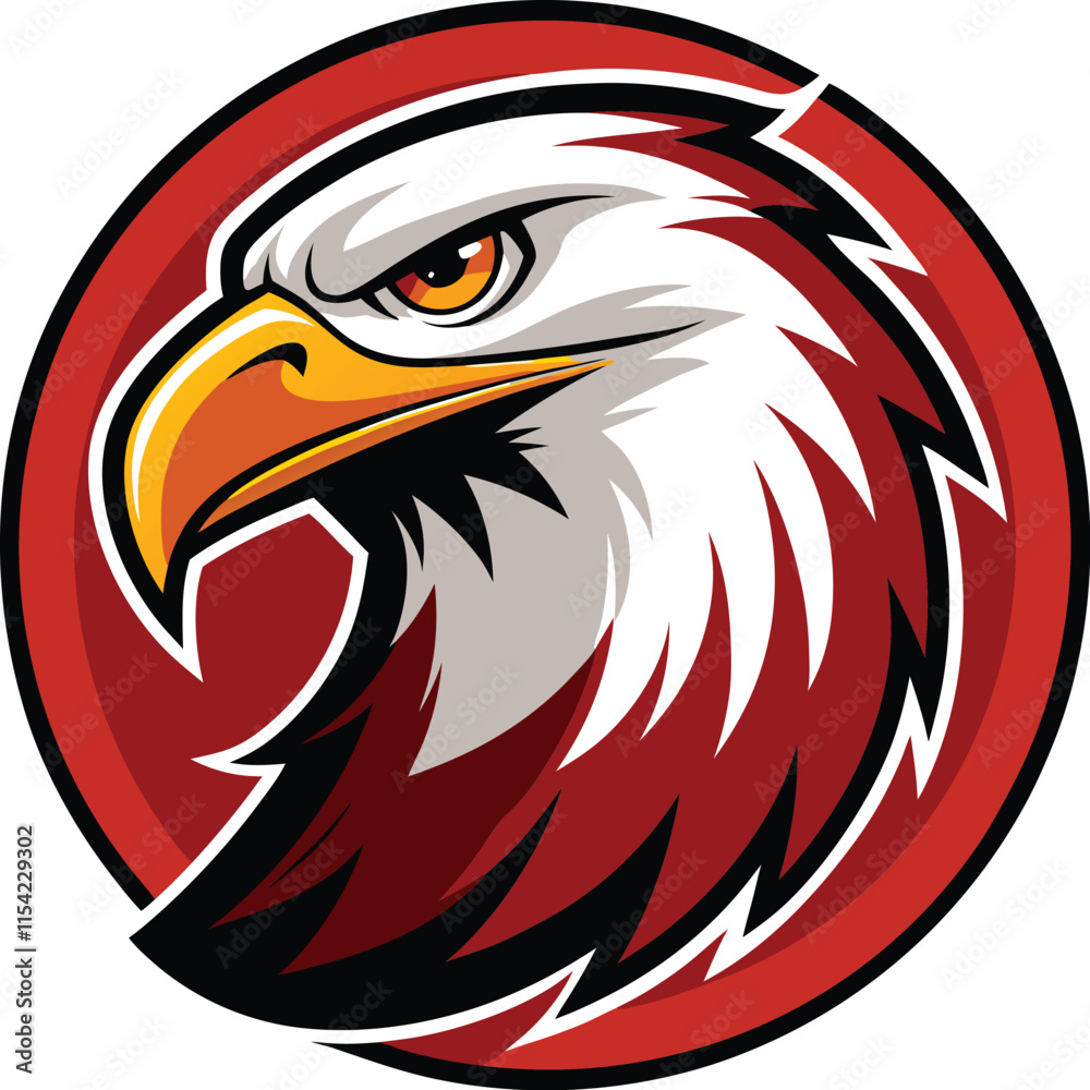 Fototapeta premium Majestic Flight Eagle Logo Design for Powerful Branding