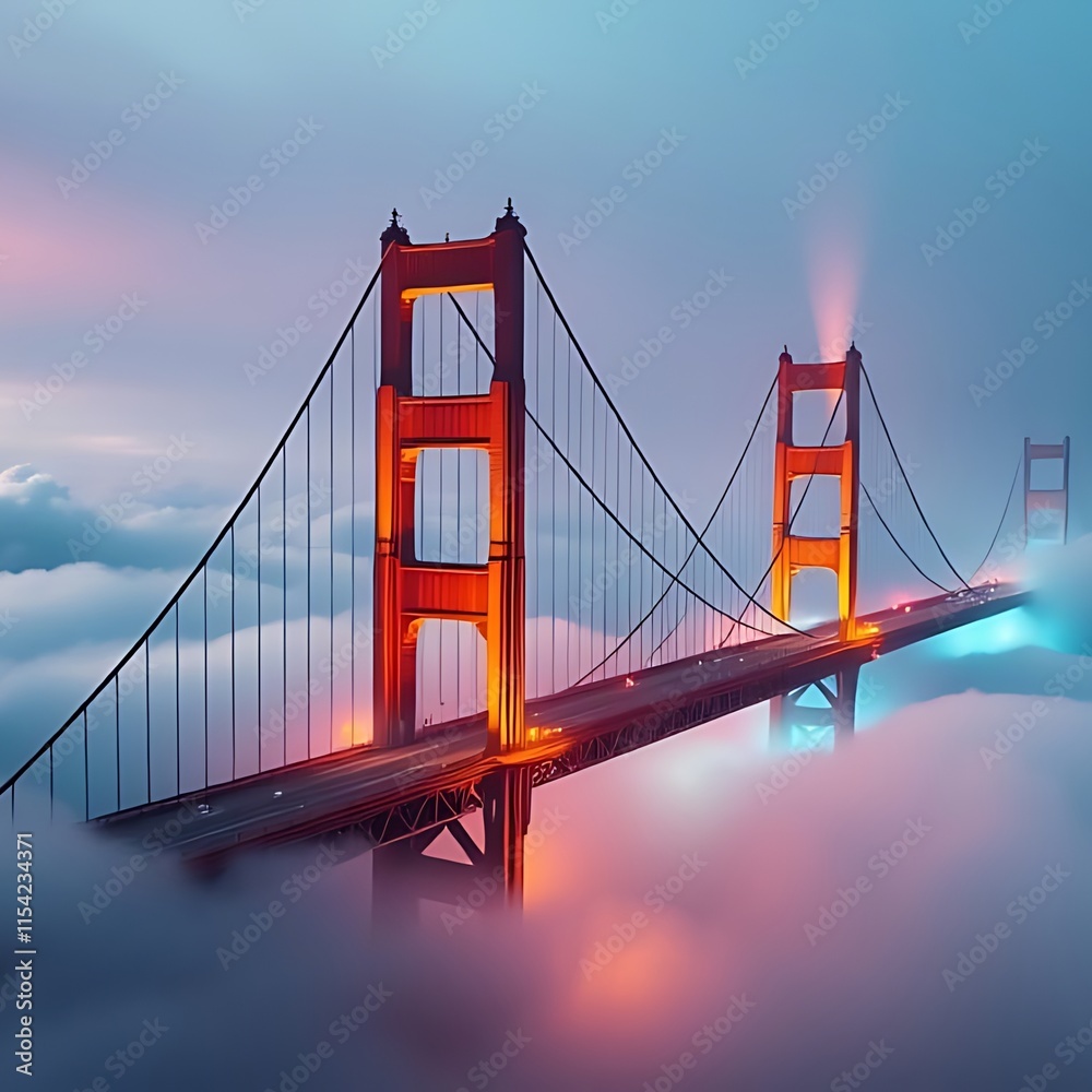 Fototapeta premium Golden Gate Bridge in Fog