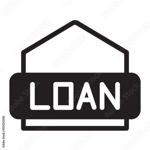 loan glyph icon