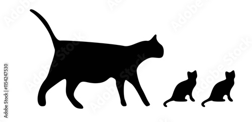 cat, animal, silhouette, dog, vector, pet, black, illustration, mammal, feline, kitten, kangaroo, cartoon, wild, tail, outline, domestic, animals, nature, art, jump, design, pets, cats