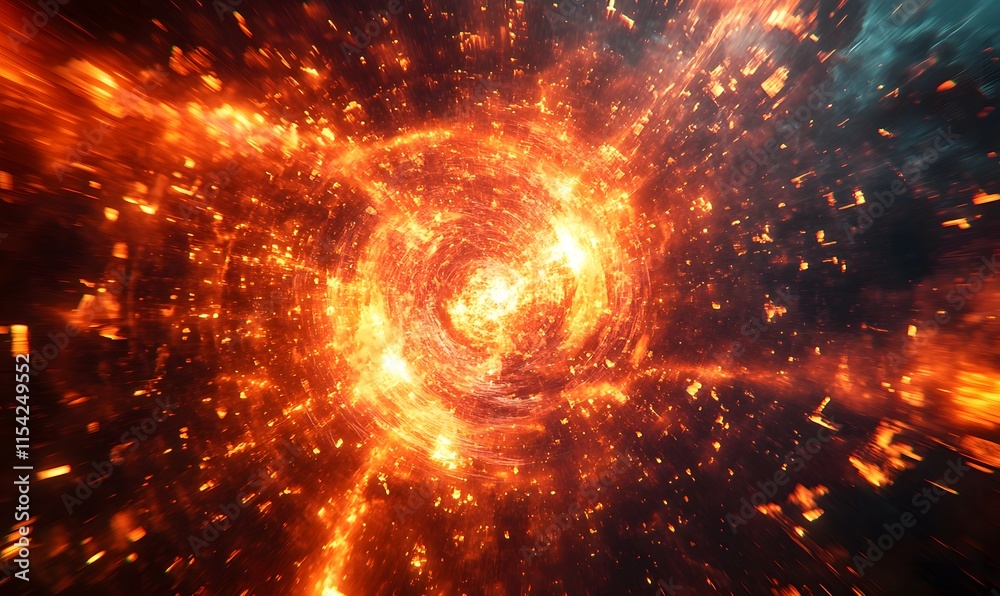 A geometric background with an explosive vortex effect A geometric background with an explosive vortex effect