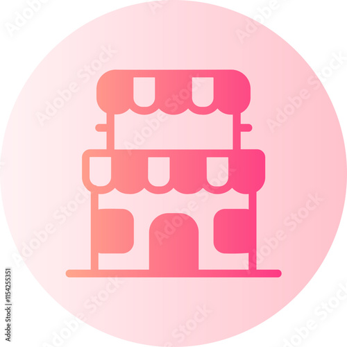 Shop gradient icon